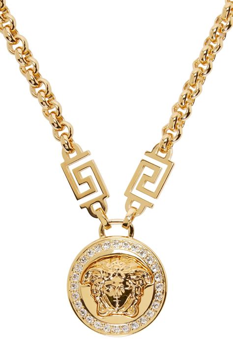 versace medusa pendant necklace